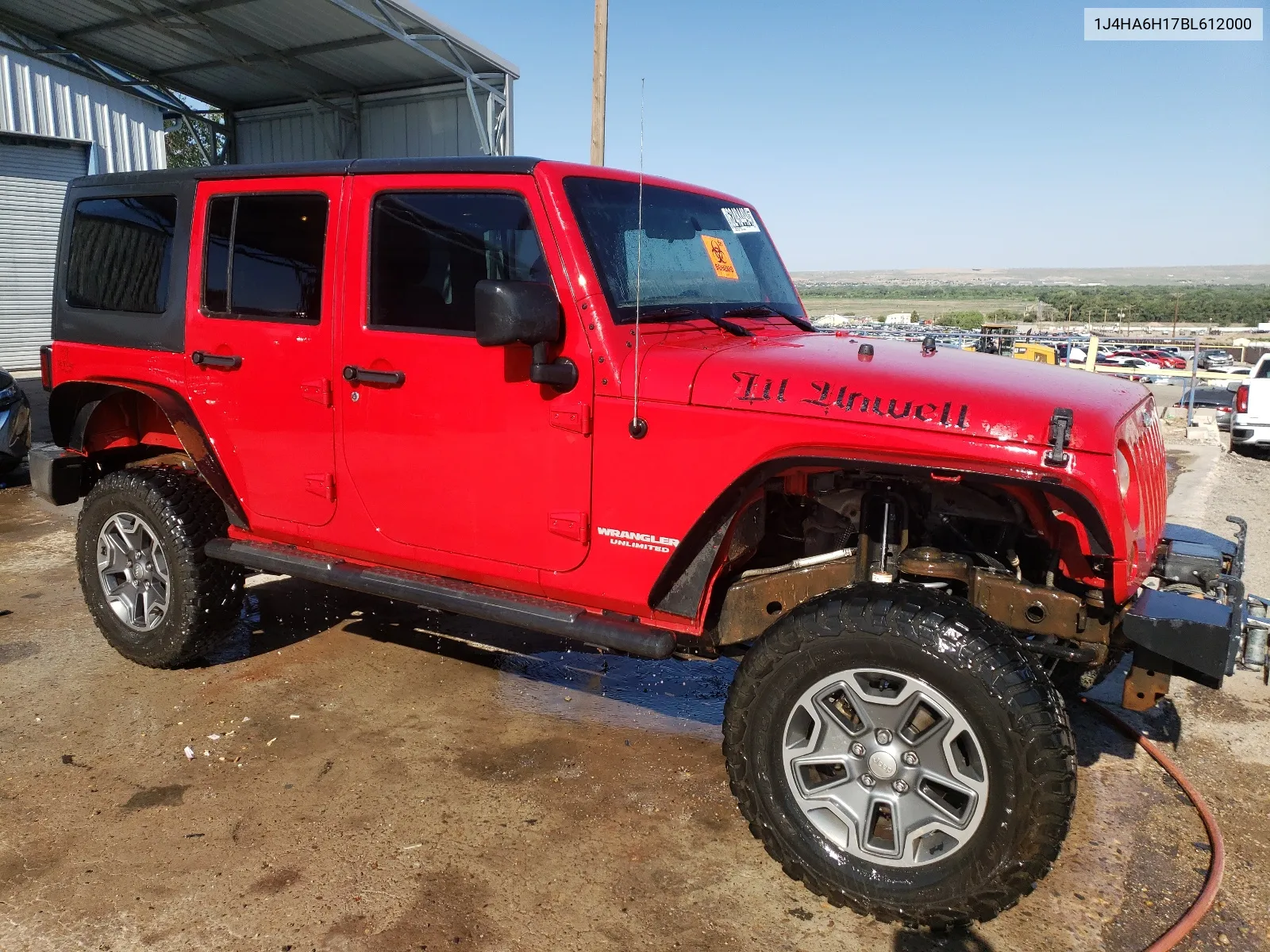 2011 Jeep Wrangler Unlimited Rubicon VIN: 1J4HA6H17BL612000 Lot: 62484494