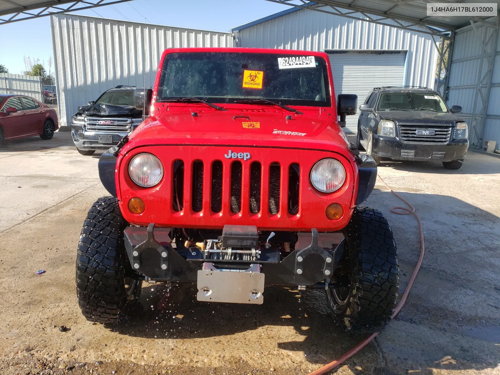 2011 Jeep Wrangler Unlimited Rubicon VIN: 1J4HA6H17BL612000 Lot: 62484494