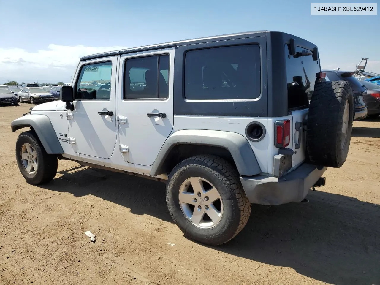 2011 Jeep Wrangler Unlimited Sport VIN: 1J4BA3H1XBL629412 Lot: 62536514