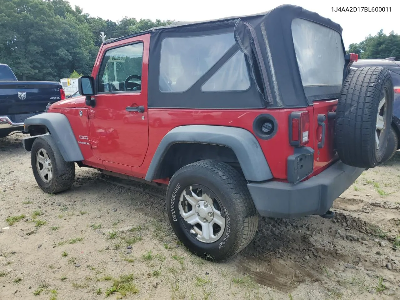 1J4AA2D17BL600011 2011 Jeep Wrangler Sport