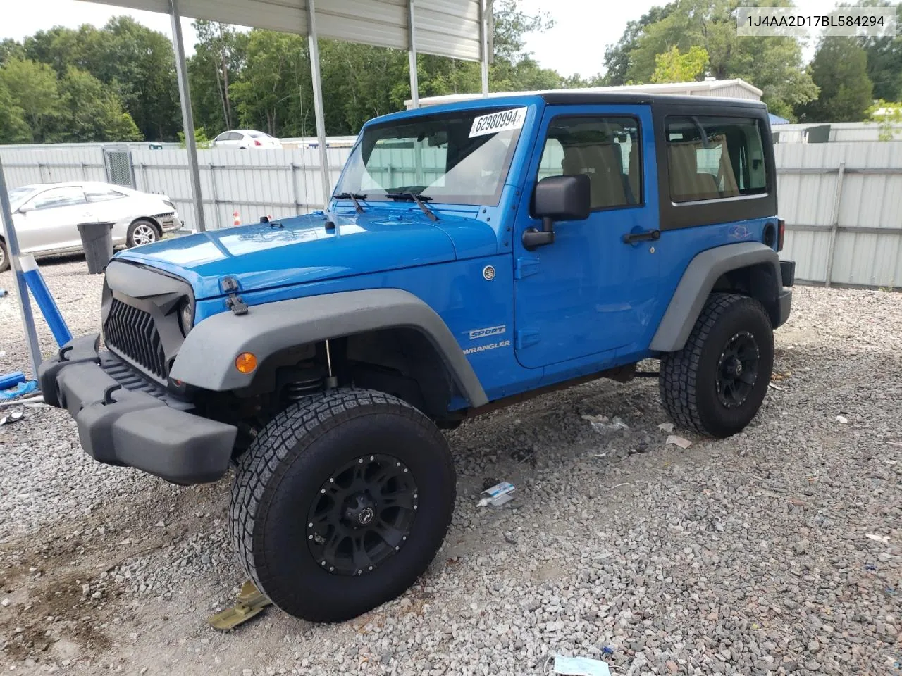 1J4AA2D17BL584294 2011 Jeep Wrangler Sport