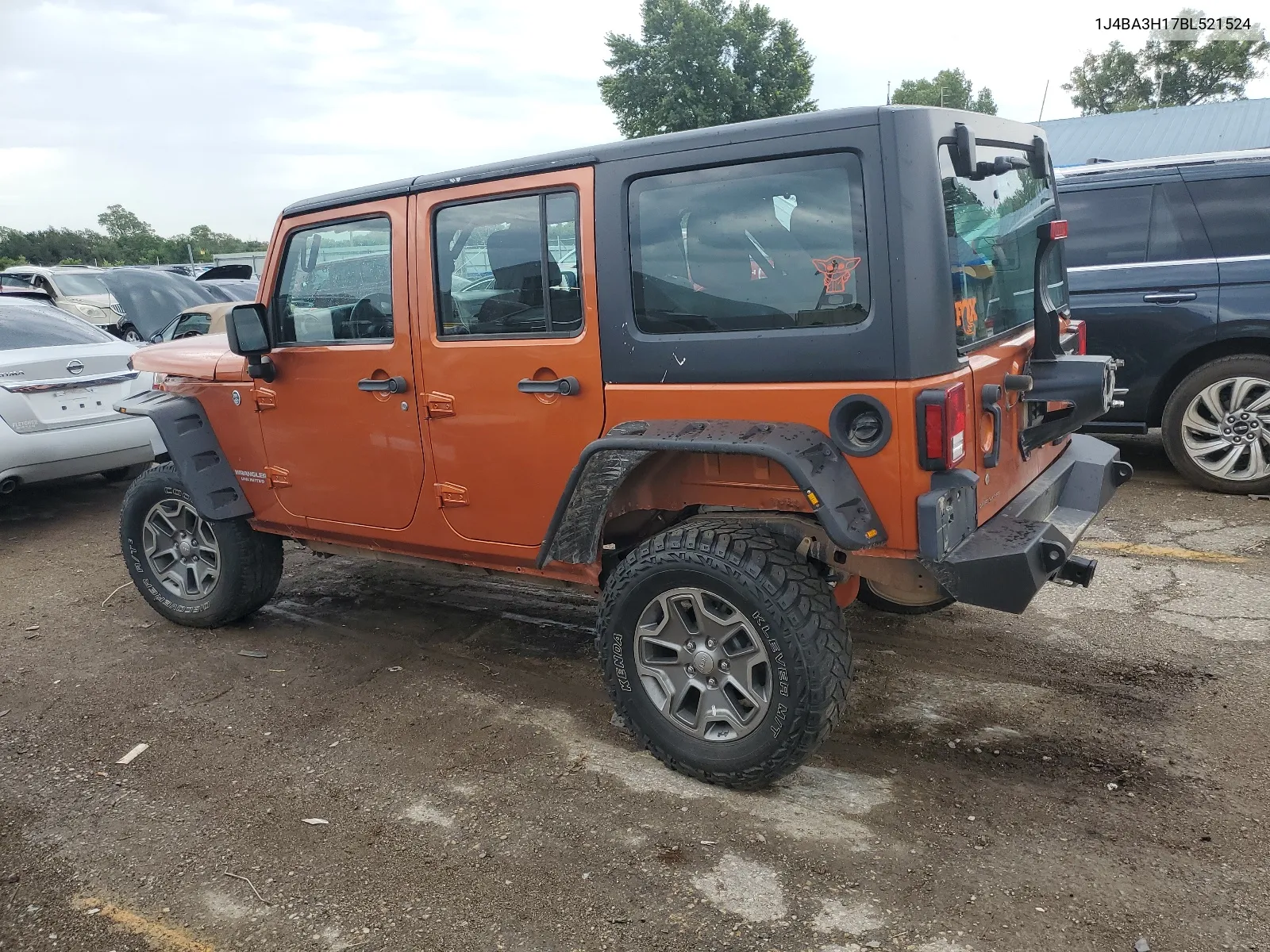 2011 Jeep Wrangler Unlimited Sport VIN: 1J4BA3H17BL521524 Lot: 63246394