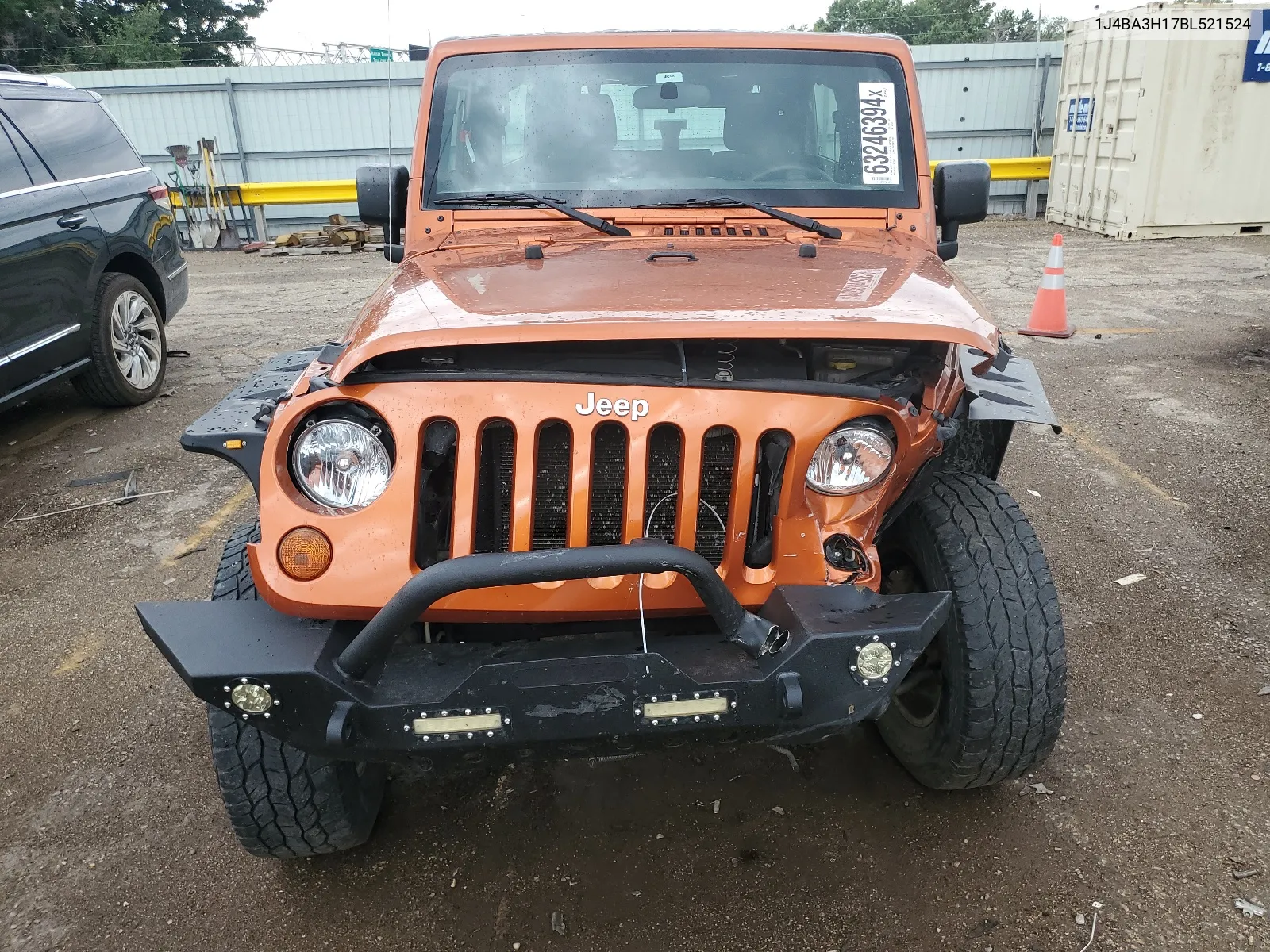 2011 Jeep Wrangler Unlimited Sport VIN: 1J4BA3H17BL521524 Lot: 63246394