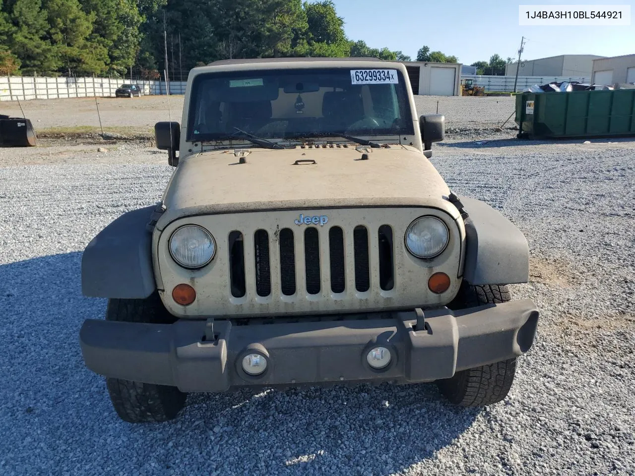 2011 Jeep Wrangler Unlimited Sport VIN: 1J4BA3H10BL544921 Lot: 63299334