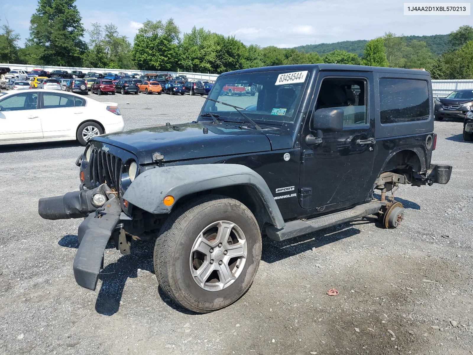 2011 Jeep Wrangler Sport VIN: 1J4AA2D1XBL570213 Lot: 63454544