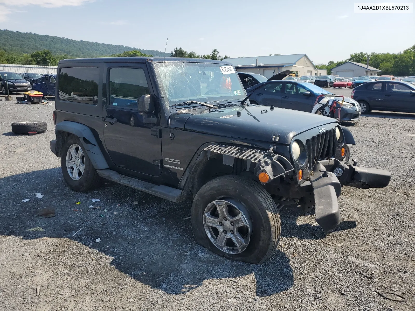 2011 Jeep Wrangler Sport VIN: 1J4AA2D1XBL570213 Lot: 63454544