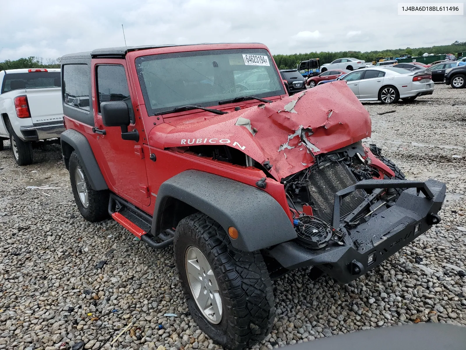 2011 Jeep Wrangler Rubicon VIN: 1J4BA6D18BL611496 Lot: 64623194