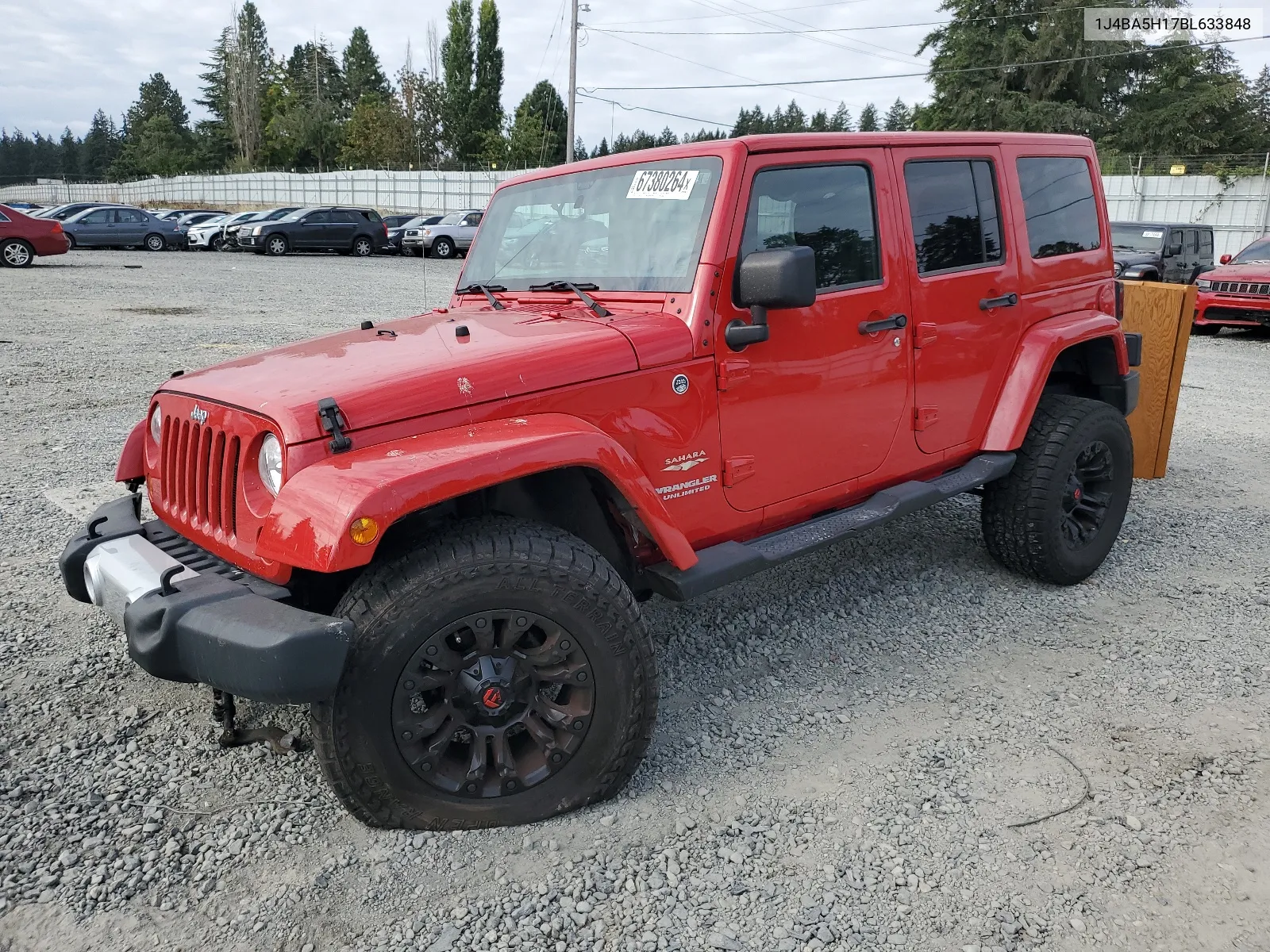 2011 Jeep Wrangler Unlimited Sahara VIN: 1J4BA5H17BL633848 Lot: 67380264