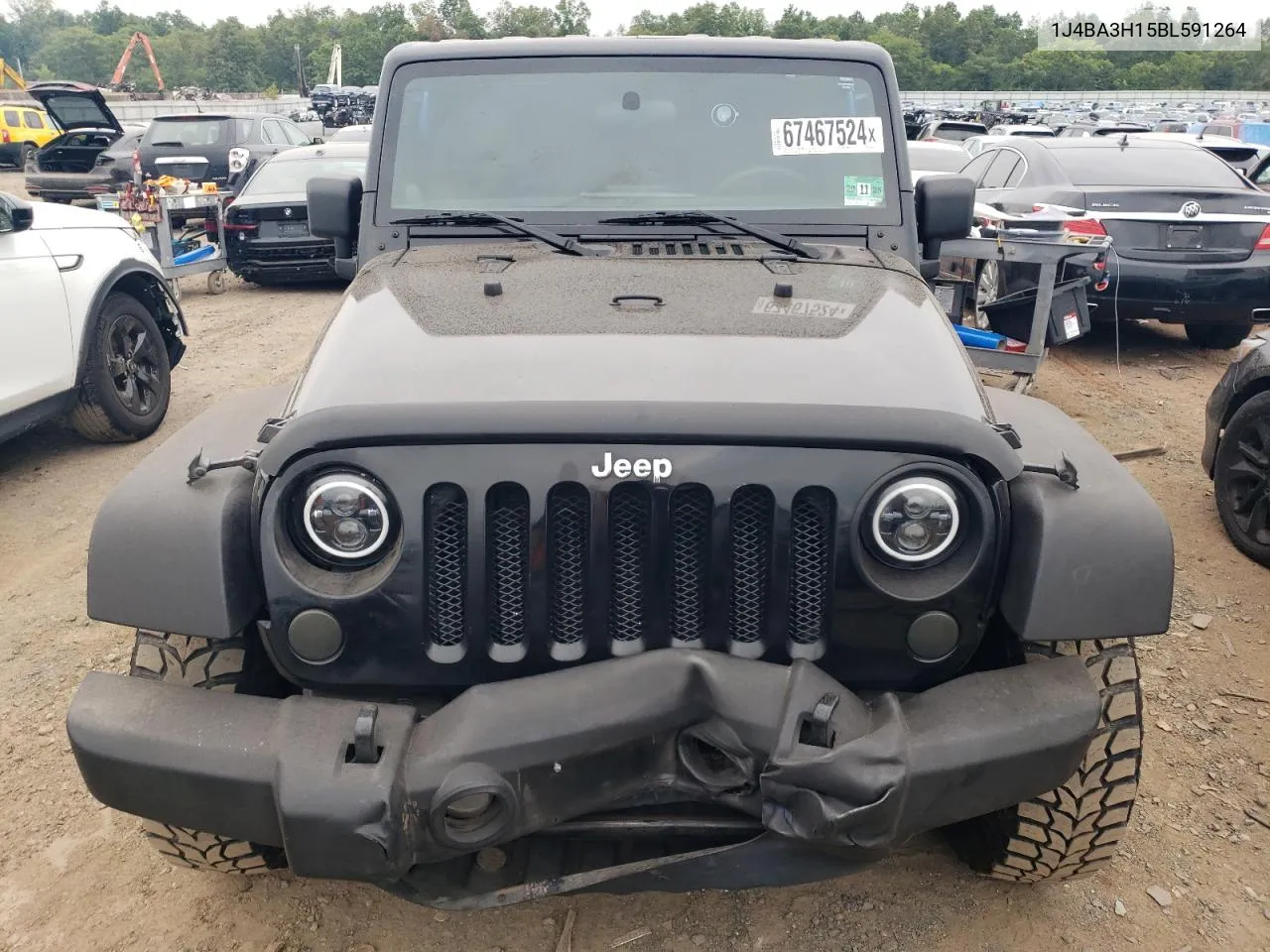 2011 Jeep Wrangler Unlimited Sport VIN: 1J4BA3H15BL591264 Lot: 67467524