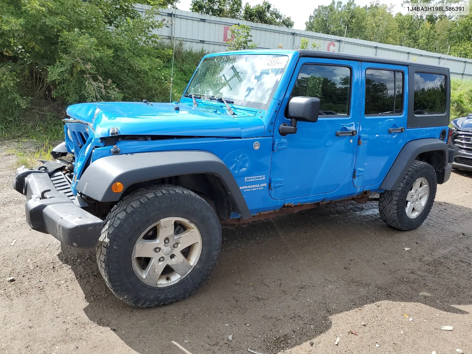 2011 Jeep Wrangler Unlimited Sport VIN: 1J4BA3H19BL586391 Lot: 67468844