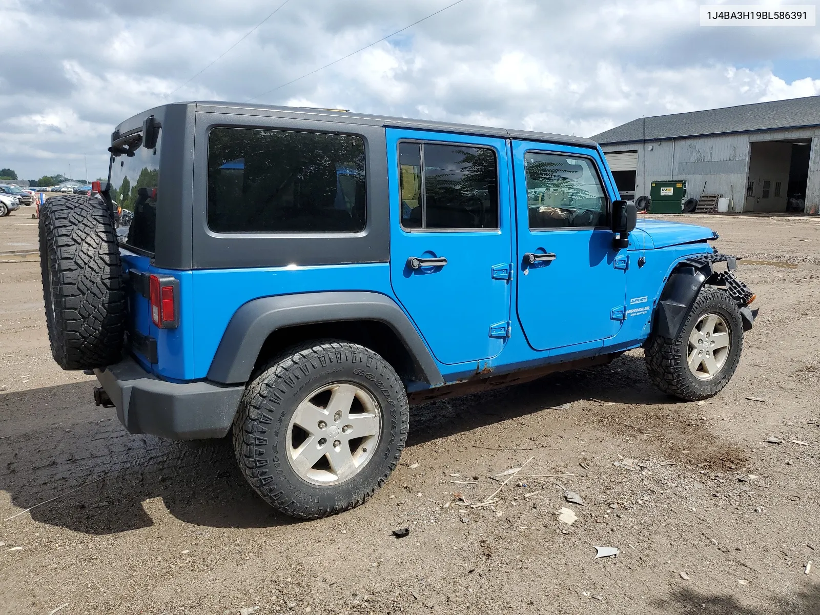 2011 Jeep Wrangler Unlimited Sport VIN: 1J4BA3H19BL586391 Lot: 67468844