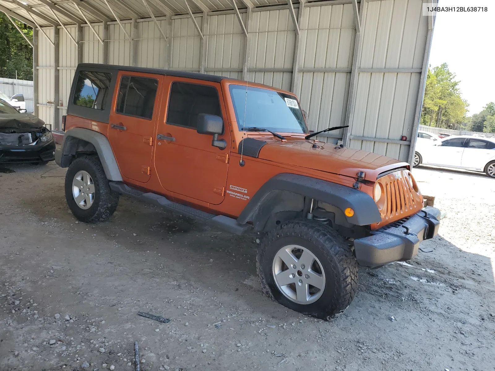 2011 Jeep Wrangler Unlimited Sport VIN: 1J4BA3H12BL638718 Lot: 67681524