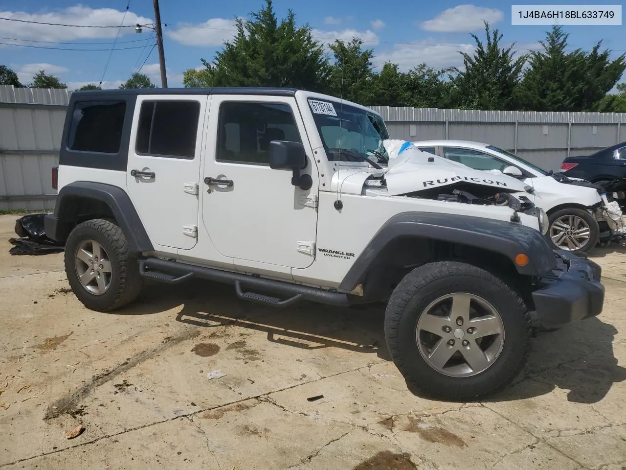 2011 Jeep Wrangler Unlimited Rubicon VIN: 1J4BA6H18BL633749 Lot: 67787144