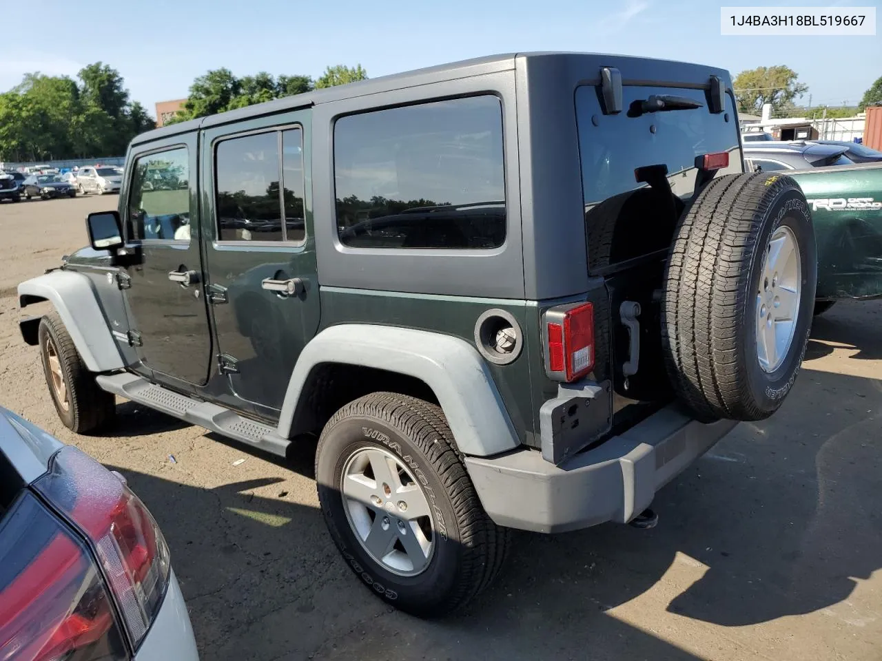 1J4BA3H18BL519667 2011 Jeep Wrangler Unlimited Sport