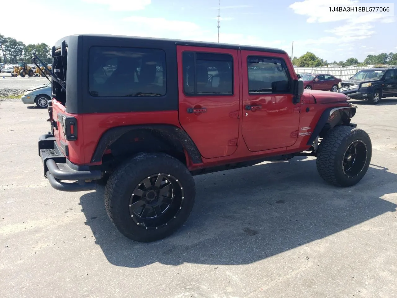 2011 Jeep Wrangler Unlimited Sport VIN: 1J4BA3H18BL577066 Lot: 68380704