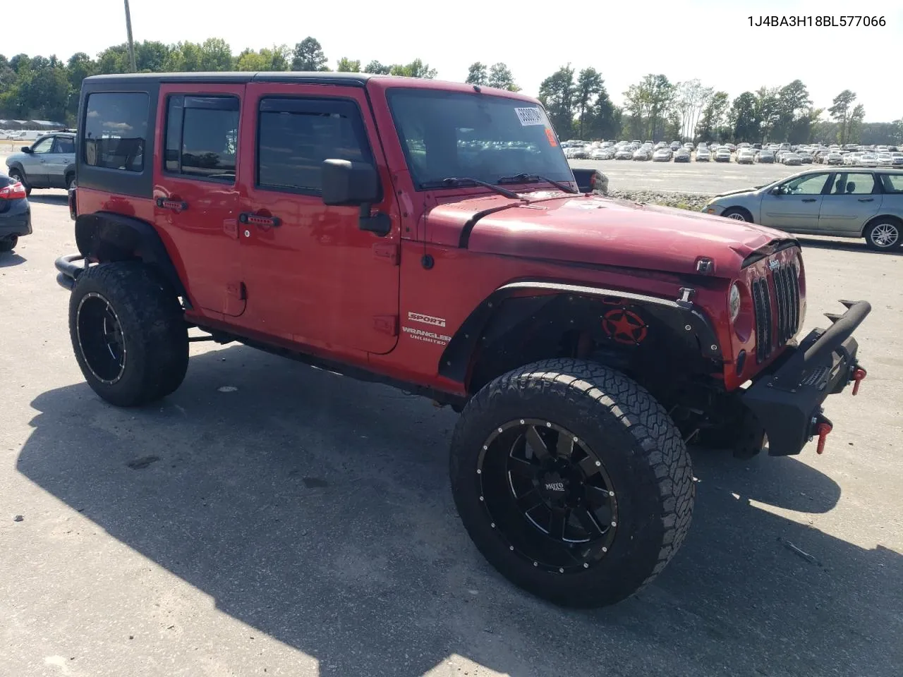 2011 Jeep Wrangler Unlimited Sport VIN: 1J4BA3H18BL577066 Lot: 68380704