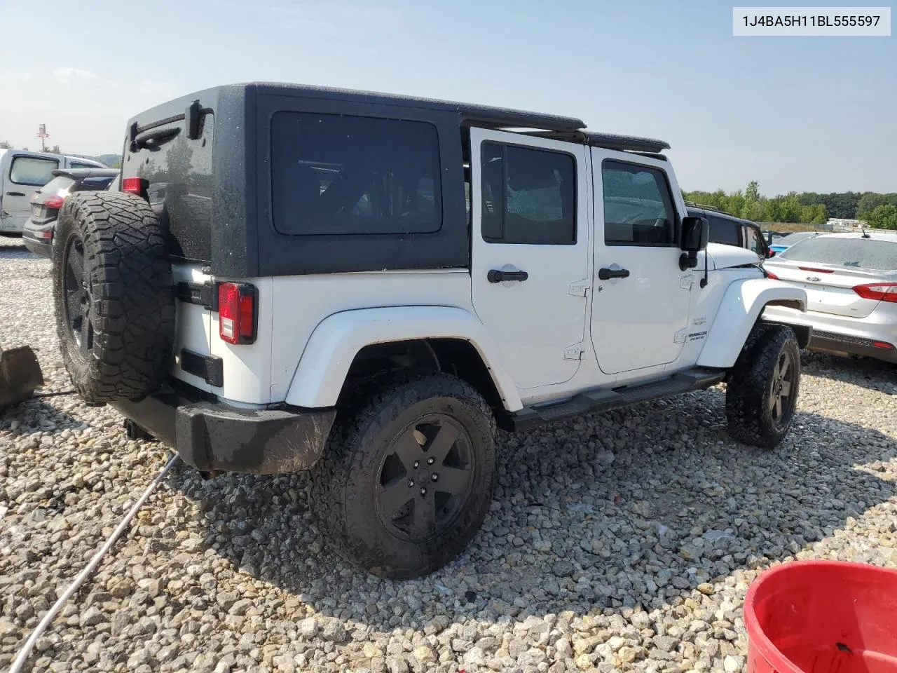 2011 Jeep Wrangler Unlimited Sahara VIN: 1J4BA5H11BL555597 Lot: 68416284