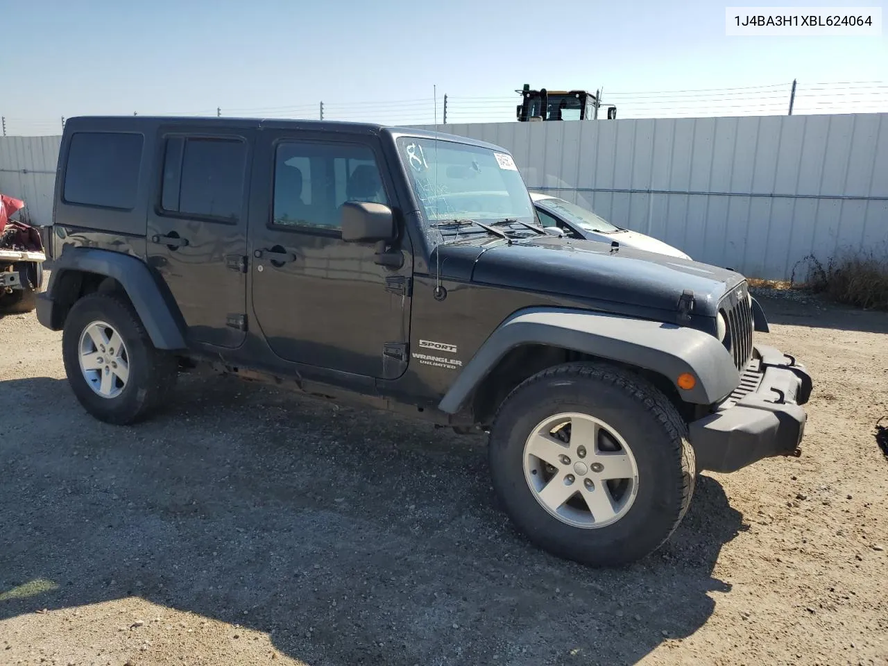 2011 Jeep Wrangler Unlimited Sport VIN: 1J4BA3H1XBL624064 Lot: 68455614