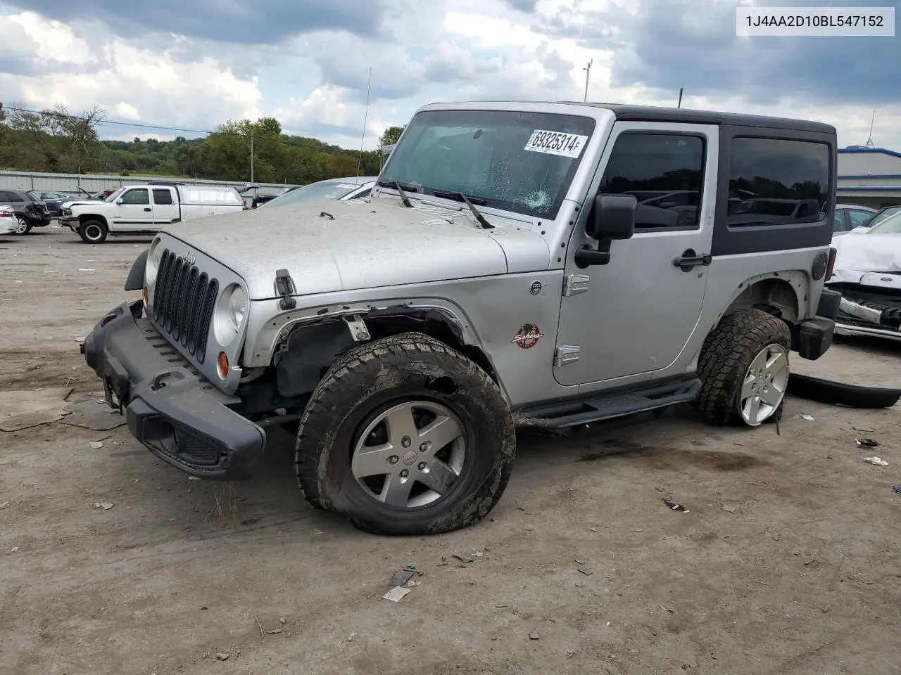 2011 Jeep Wrangler Sport VIN: 1J4AA2D10BL547152 Lot: 69325314