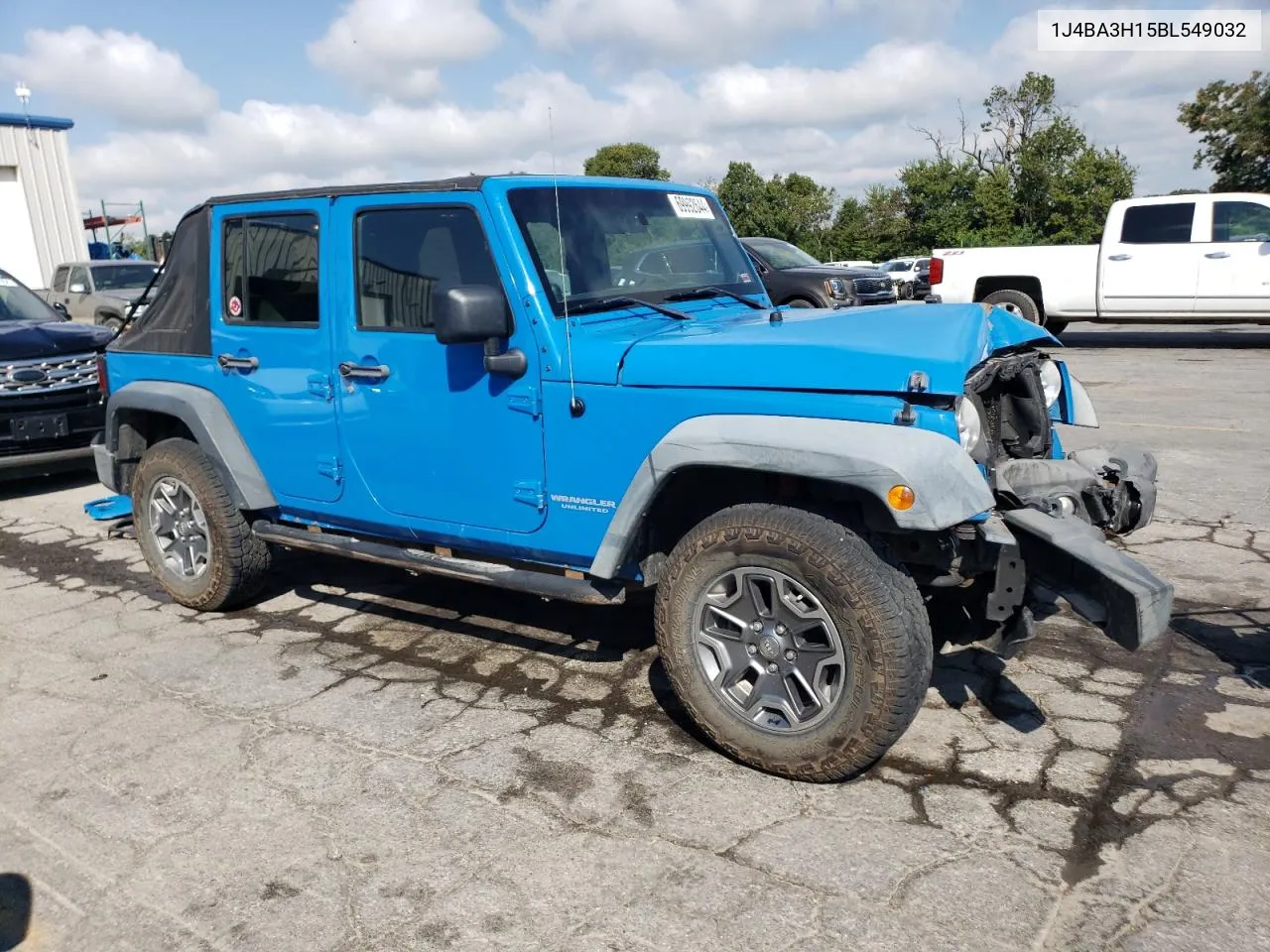 2011 Jeep Wrangler Unlimited Sport VIN: 1J4BA3H15BL549032 Lot: 69992644