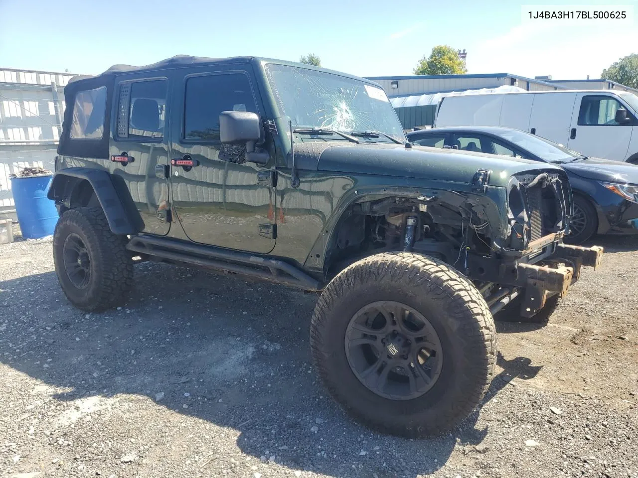 2011 Jeep Wrangler Unlimited Sport VIN: 1J4BA3H17BL500625 Lot: 70191844