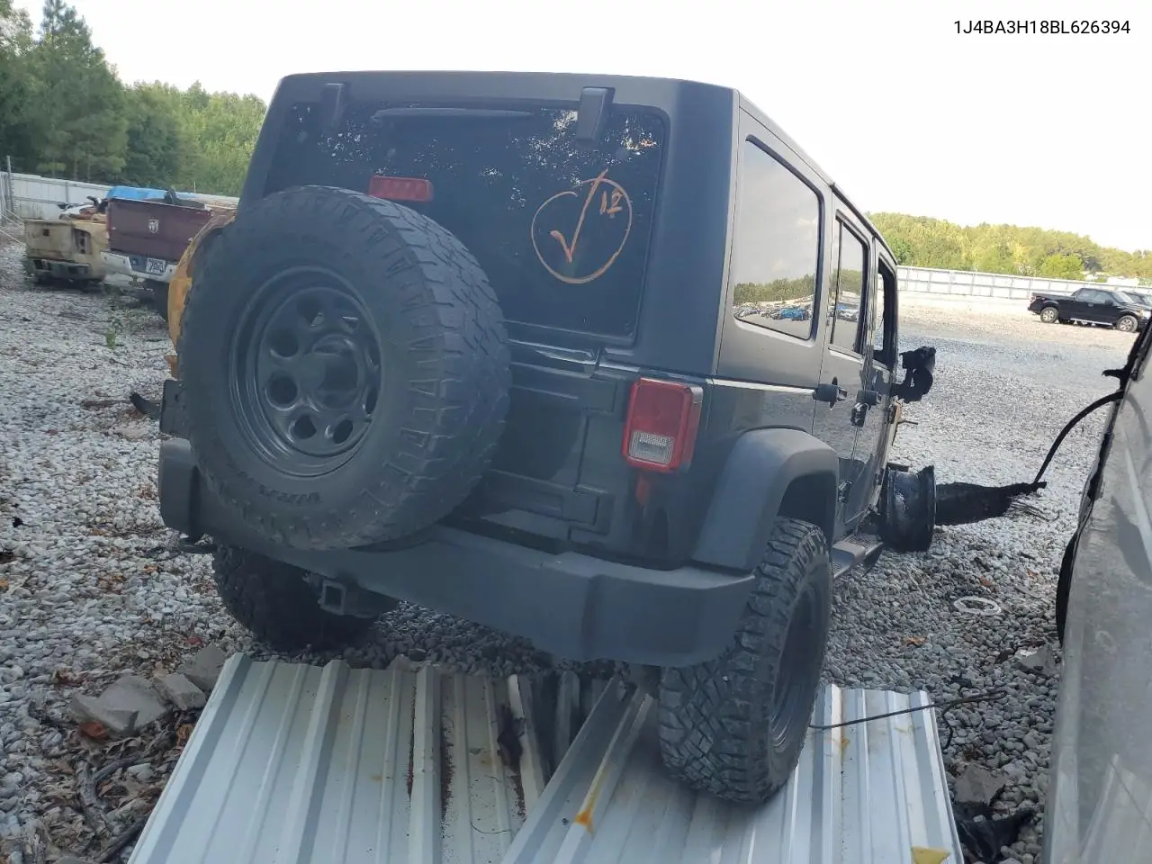 1J4BA3H18BL626394 2011 Jeep Wrangler Unlimited Sport