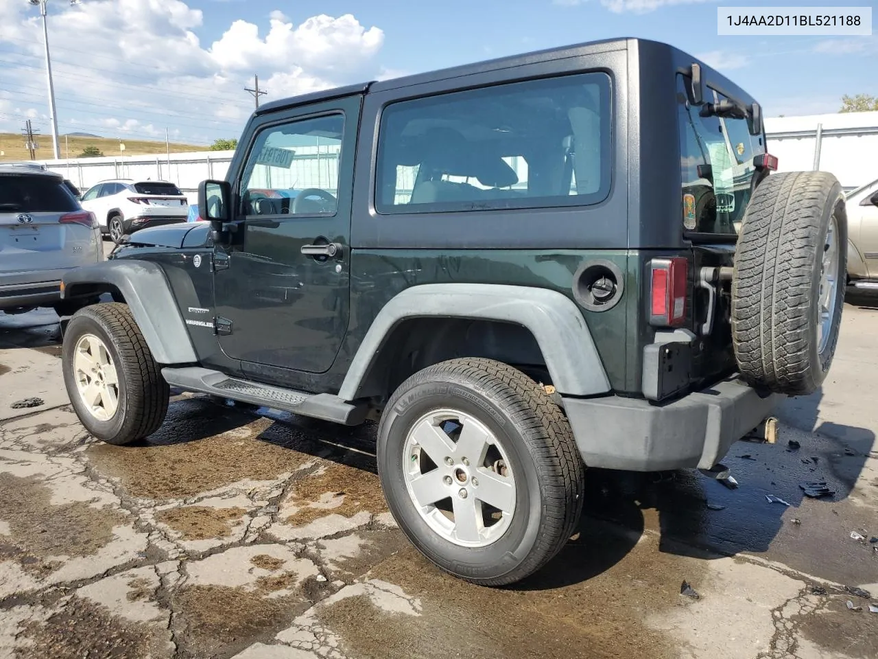 1J4AA2D11BL521188 2011 Jeep Wrangler Sport