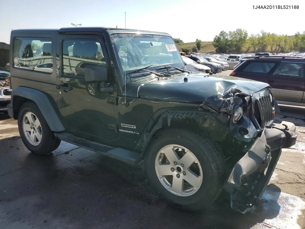 2011 Jeep Wrangler Sport VIN: 1J4AA2D11BL521188 Lot: 70679174