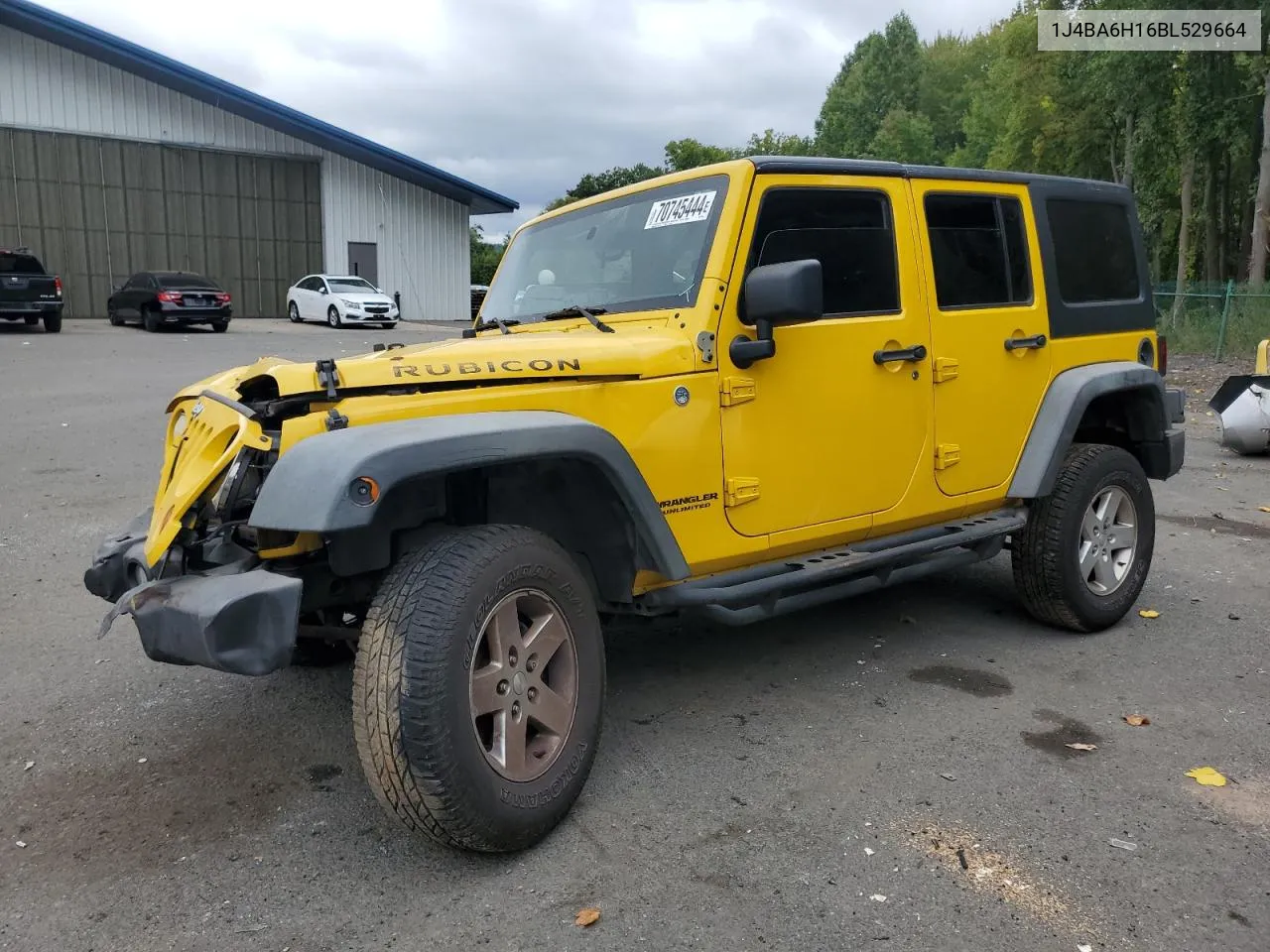 2011 Jeep Wrangler Unlimited Rubicon VIN: 1J4BA6H16BL529664 Lot: 70745444