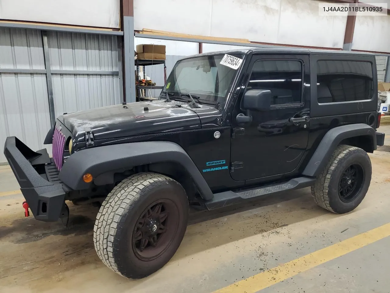 2011 Jeep Wrangler Sport VIN: 1J4AA2D11BL510935 Lot: 70759634