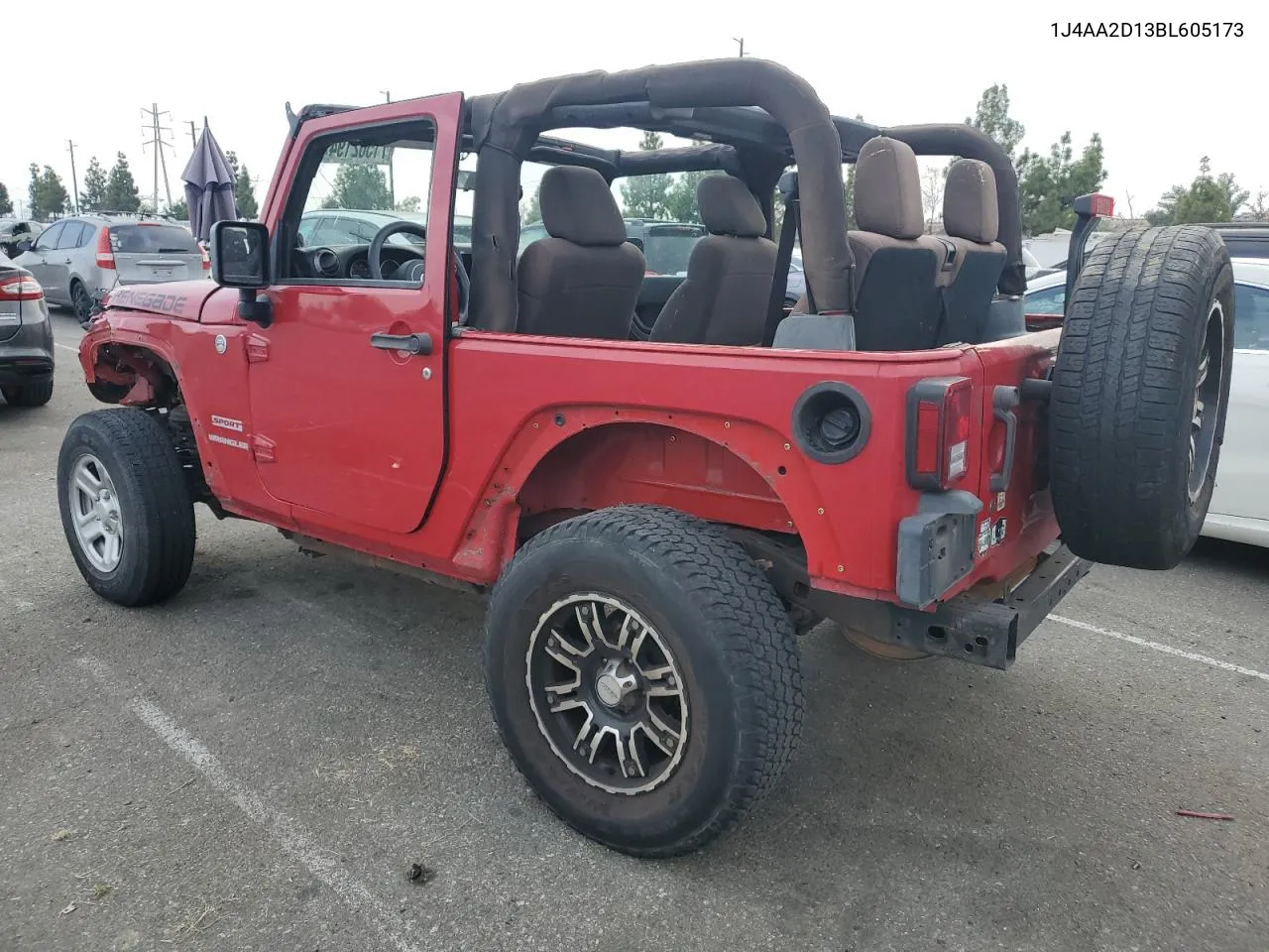 2011 Jeep Wrangler Sport VIN: 1J4AA2D13BL605173 Lot: 71562194