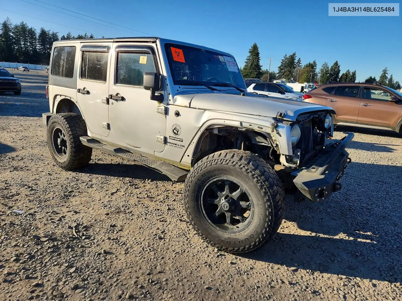 1J4BA3H14BL625484 2011 Jeep Wrangler Unlimited Sport