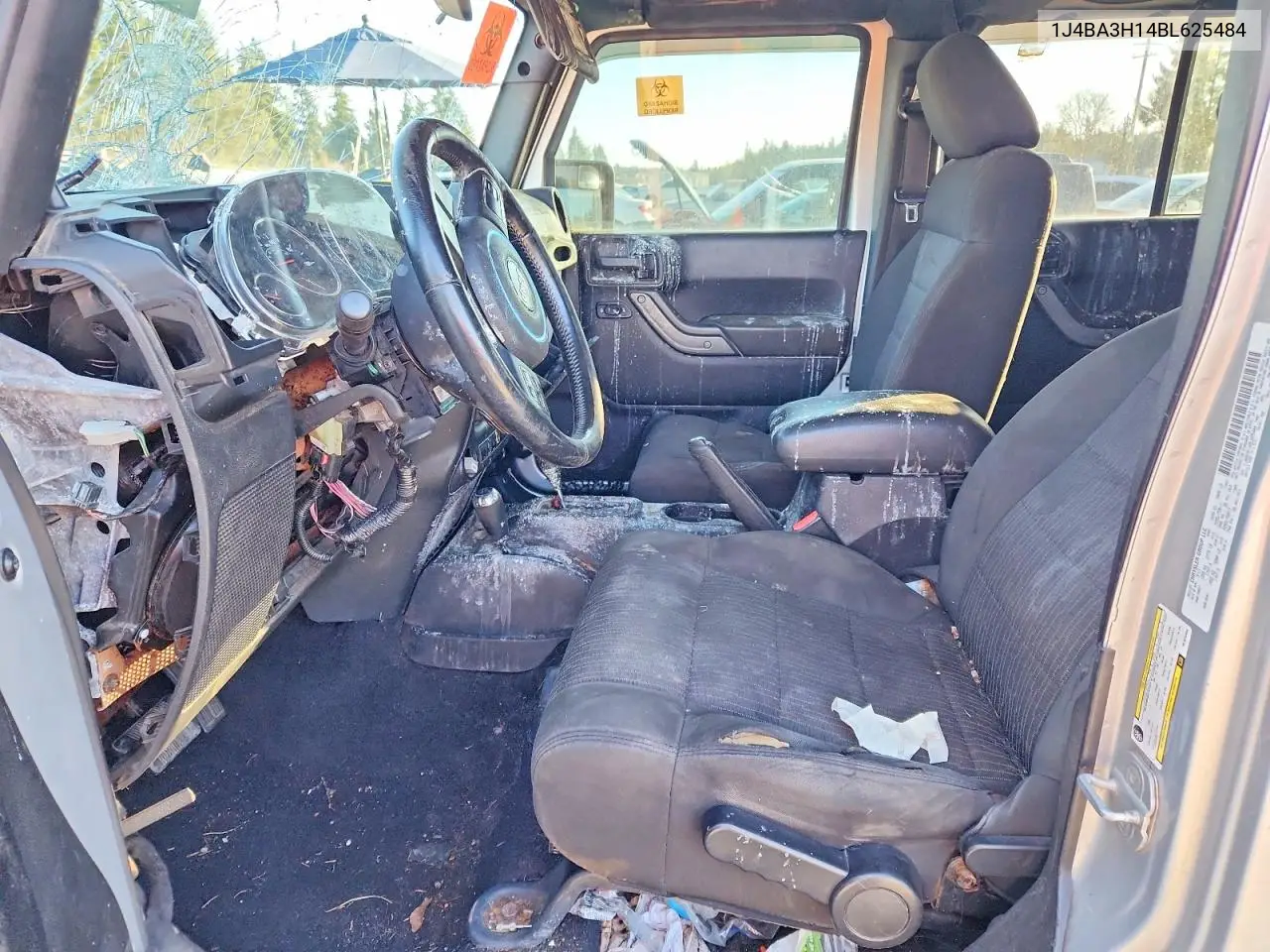 1J4BA3H14BL625484 2011 Jeep Wrangler Unlimited Sport