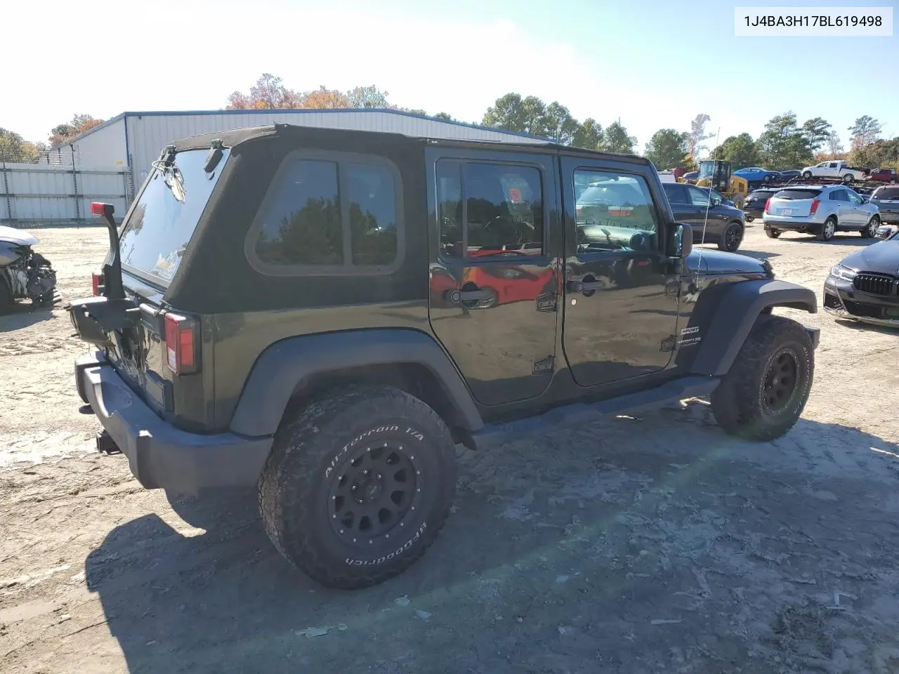 1J4BA3H17BL619498 2011 Jeep Wrangler Unlimited Sport