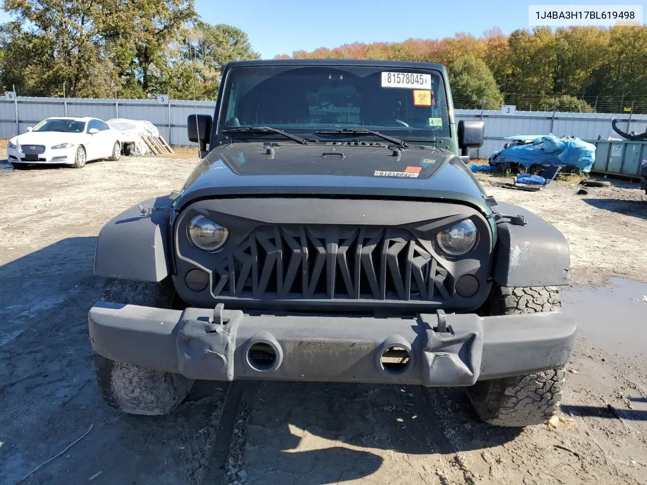 1J4BA3H17BL619498 2011 Jeep Wrangler Unlimited Sport