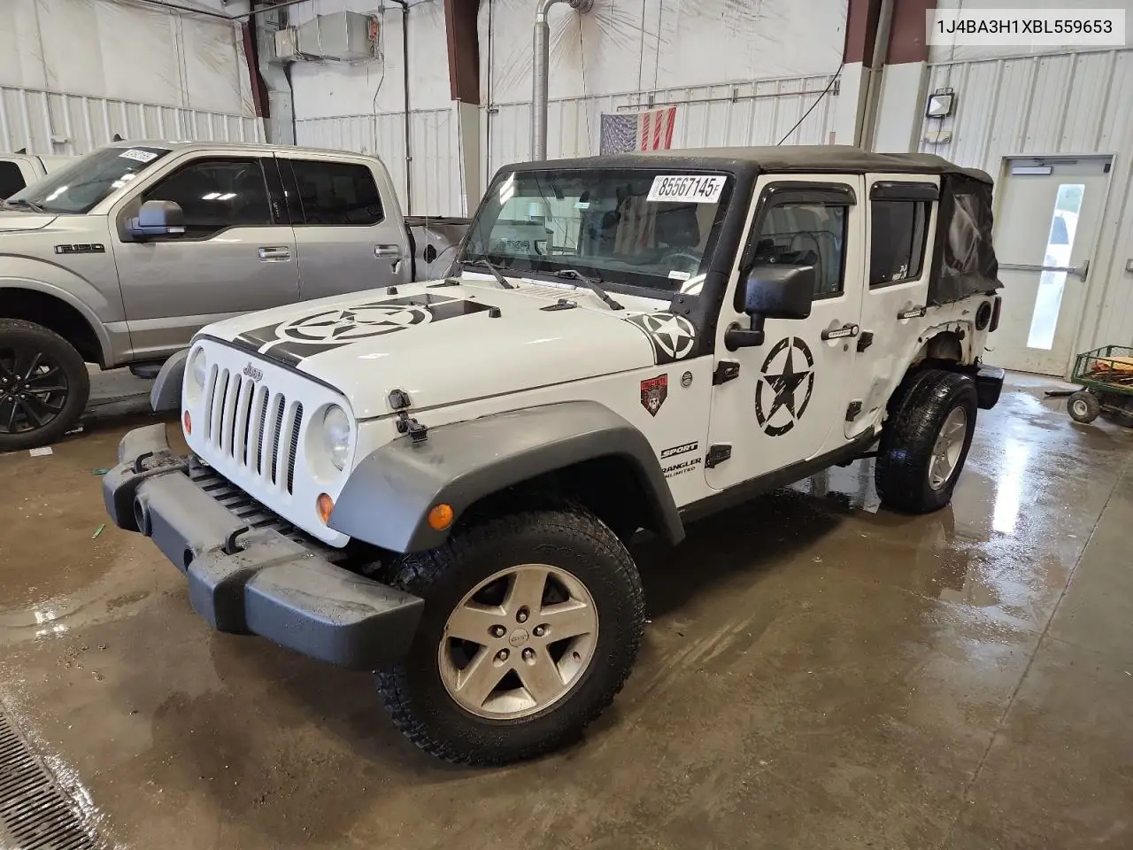 1J4BA3H1XBL559653 2011 Jeep Wrangler Unlimited Sport