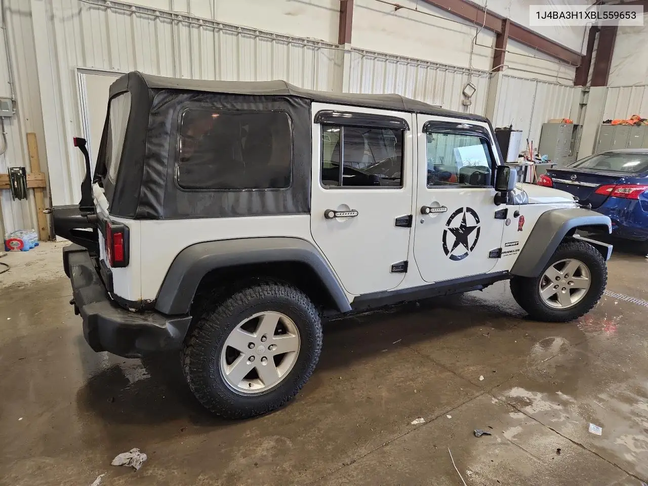 1J4BA3H1XBL559653 2011 Jeep Wrangler Unlimited Sport