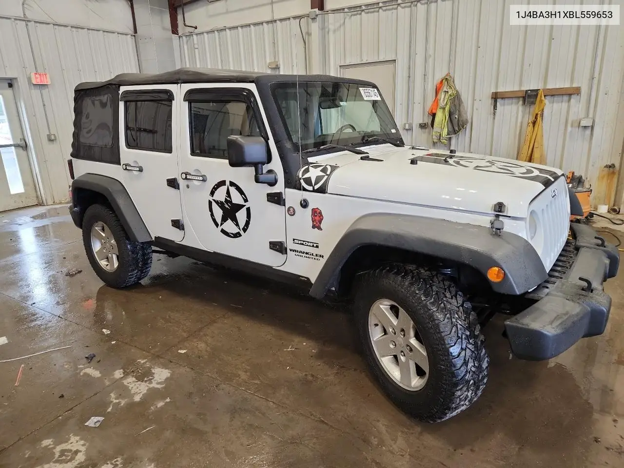 1J4BA3H1XBL559653 2011 Jeep Wrangler Unlimited Sport