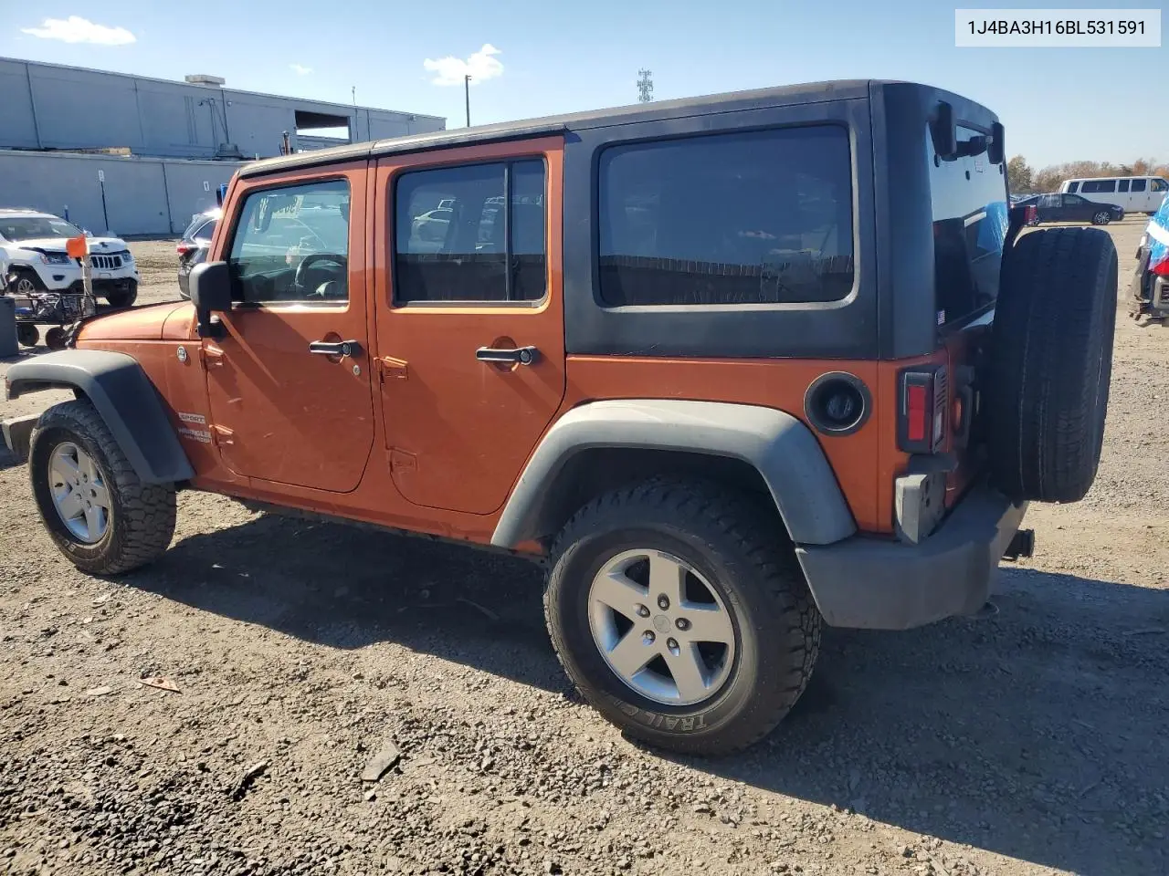 1J4BA3H16BL531591 2011 Jeep Wrangler Unlimited Sport