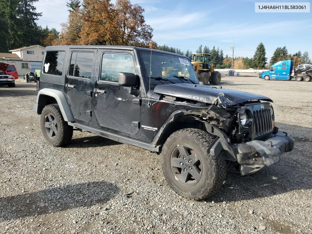 1J4HA6H11BL583061 2011 Jeep Wrangler Unlimited Rubicon