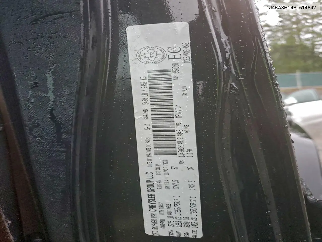 1J4BA3H14BL614842 2011 Jeep Wrangler Unlimited Sport
