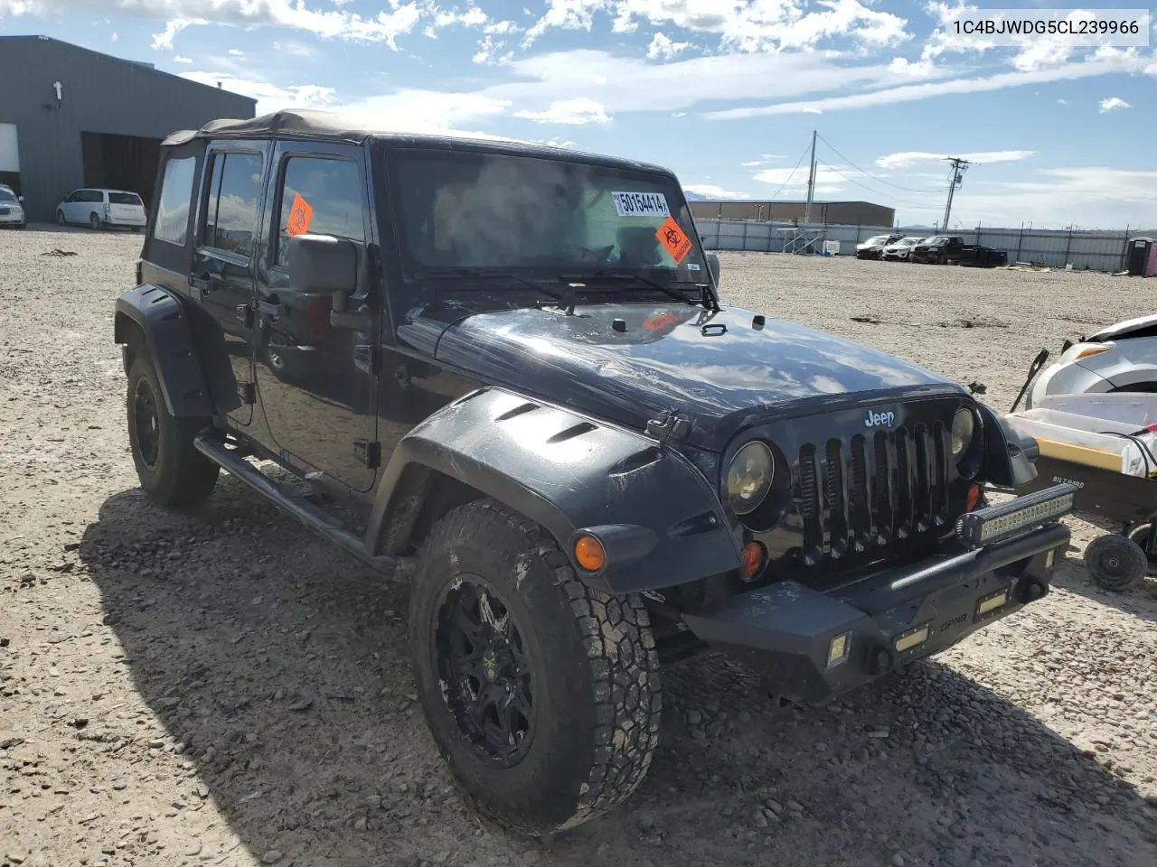 2012 Jeep Wrangler Unlimited Sport VIN: 1C4BJWDG5CL239966 Lot: 50154414