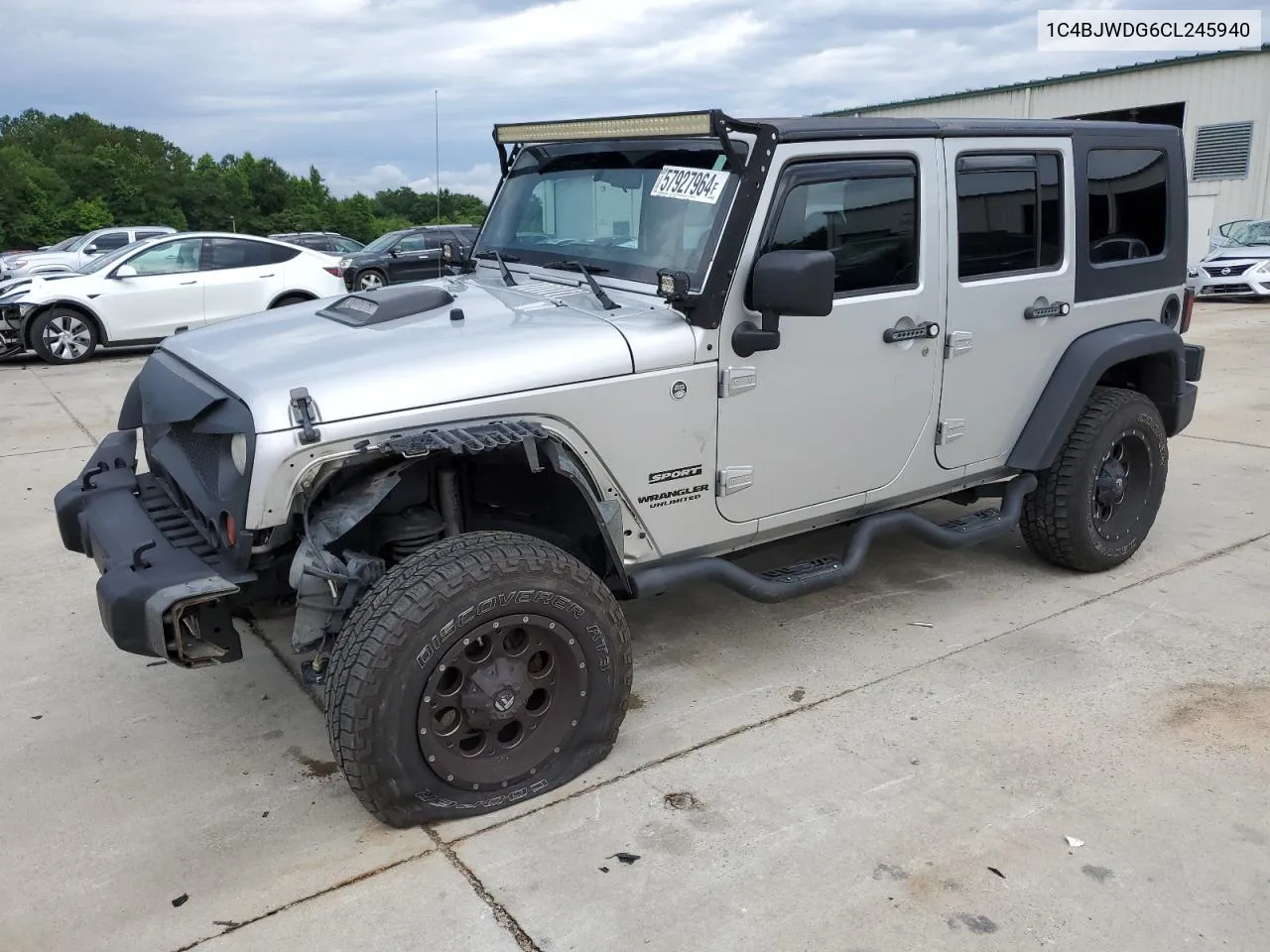 2012 Jeep Wrangler Unlimited Sport VIN: 1C4BJWDG6CL245940 Lot: 57927964