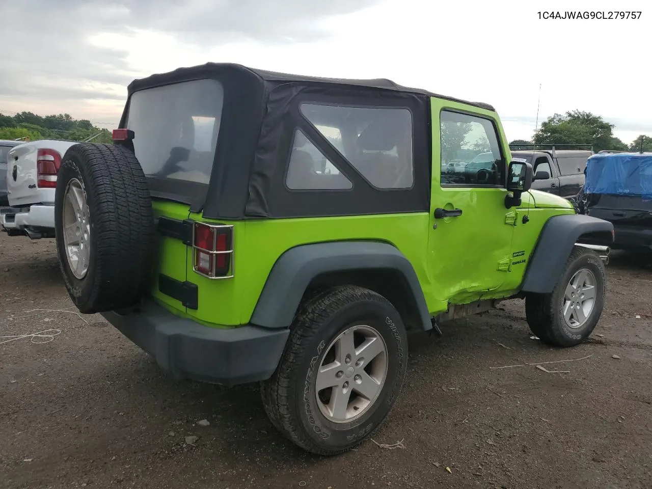 2012 Jeep Wrangler Sport VIN: 1C4AJWAG9CL279757 Lot: 57953084