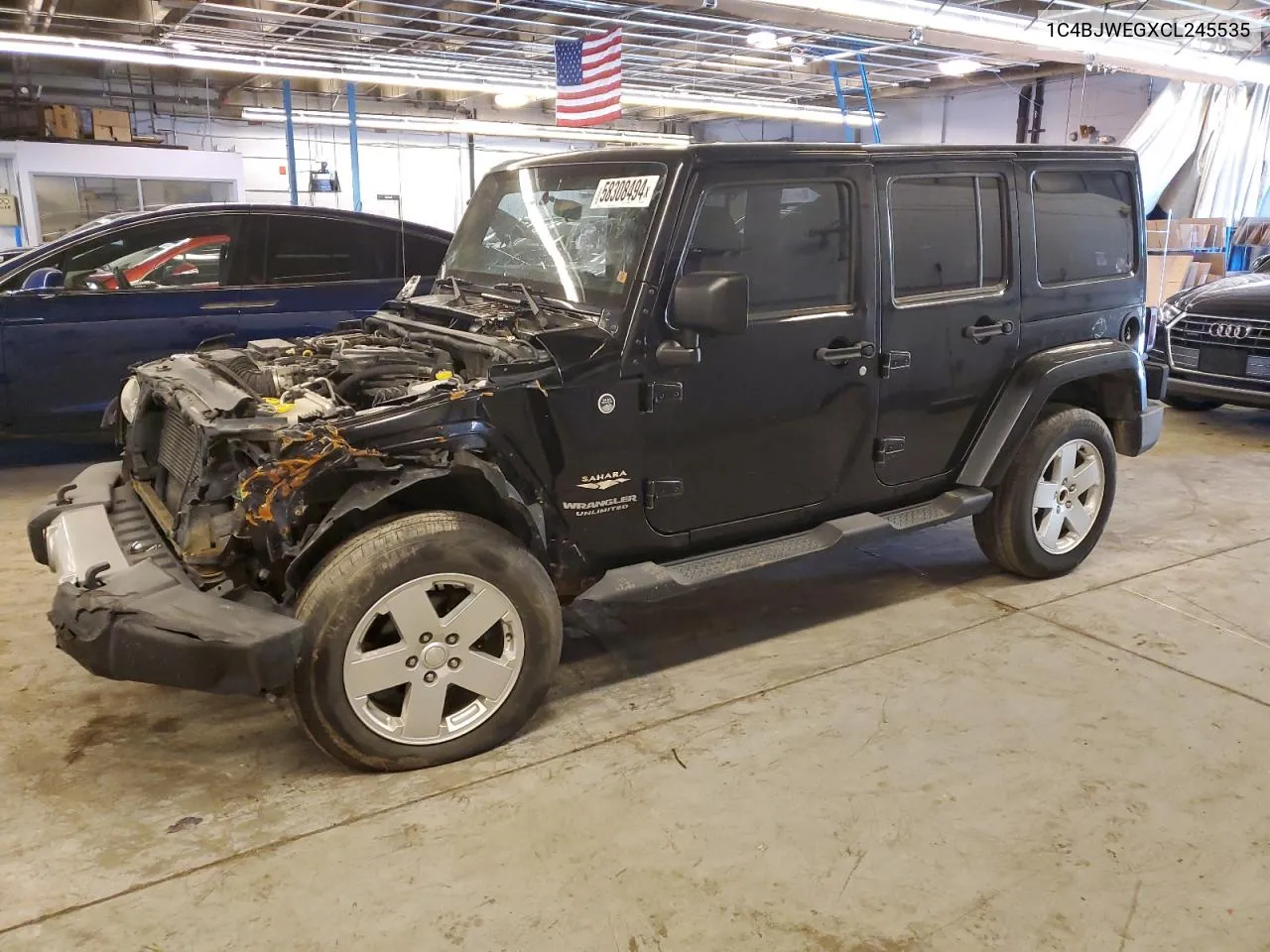 2012 Jeep Wrangler Unlimited Sahara VIN: 1C4BJWEGXCL245535 Lot: 58308494