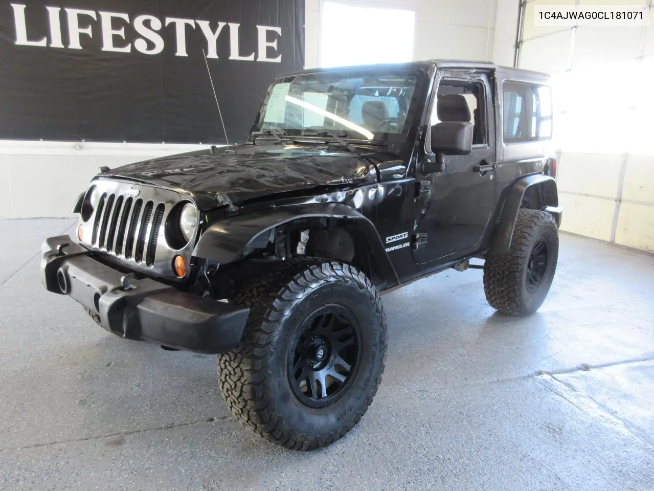 2012 Jeep Wrangler Sport VIN: 1C4AJWAG0CL181071 Lot: 58356044