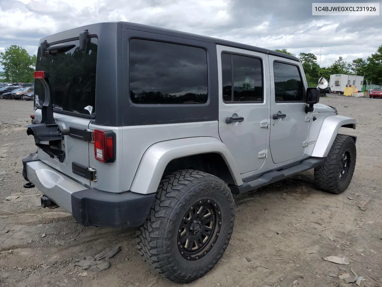 2012 Jeep Wrangler Unlimited Sahara VIN: 1C4BJWEGXCL231926 Lot: 59842444