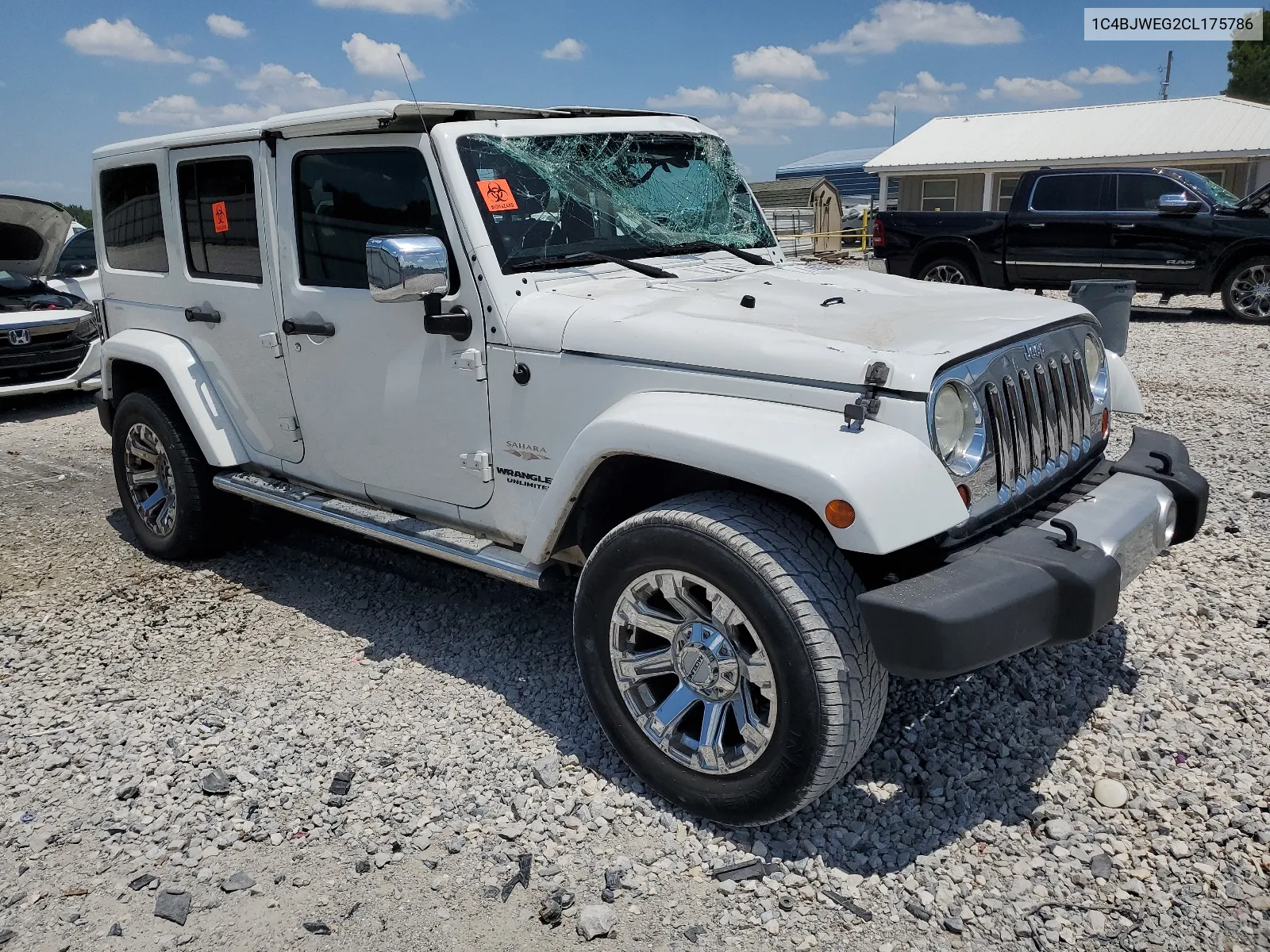 1C4BJWEG2CL175786 2012 Jeep Wrangler Unlimited Sahara