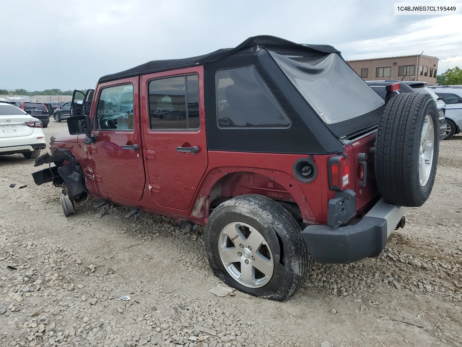 2012 Jeep Wrangler Unlimited Sahara VIN: 1C4BJWEG7CL195449 Lot: 60632654