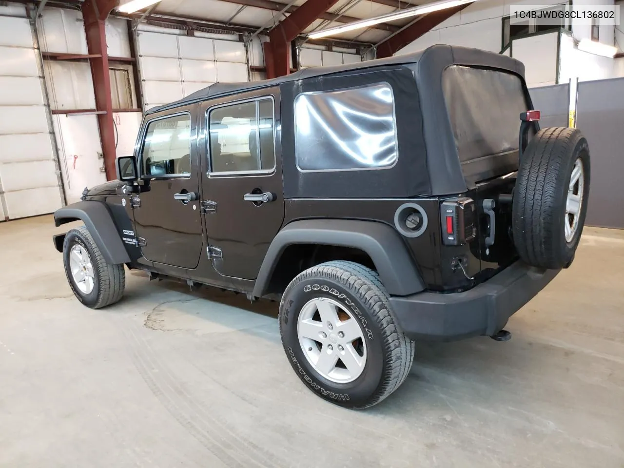 2012 Jeep Wrangler Unlimited Sport VIN: 1C4BJWDG8CL136802 Lot: 60761574